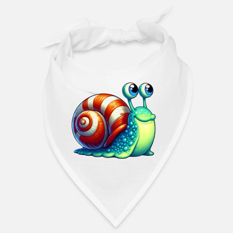 Escargot - Bandana - blanc