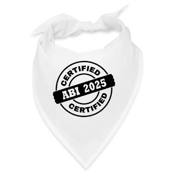 Abi 2025 - Bandana - Weiß - Vorne