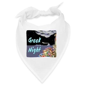 Greek Night - Bandana - Weiß - Vorne