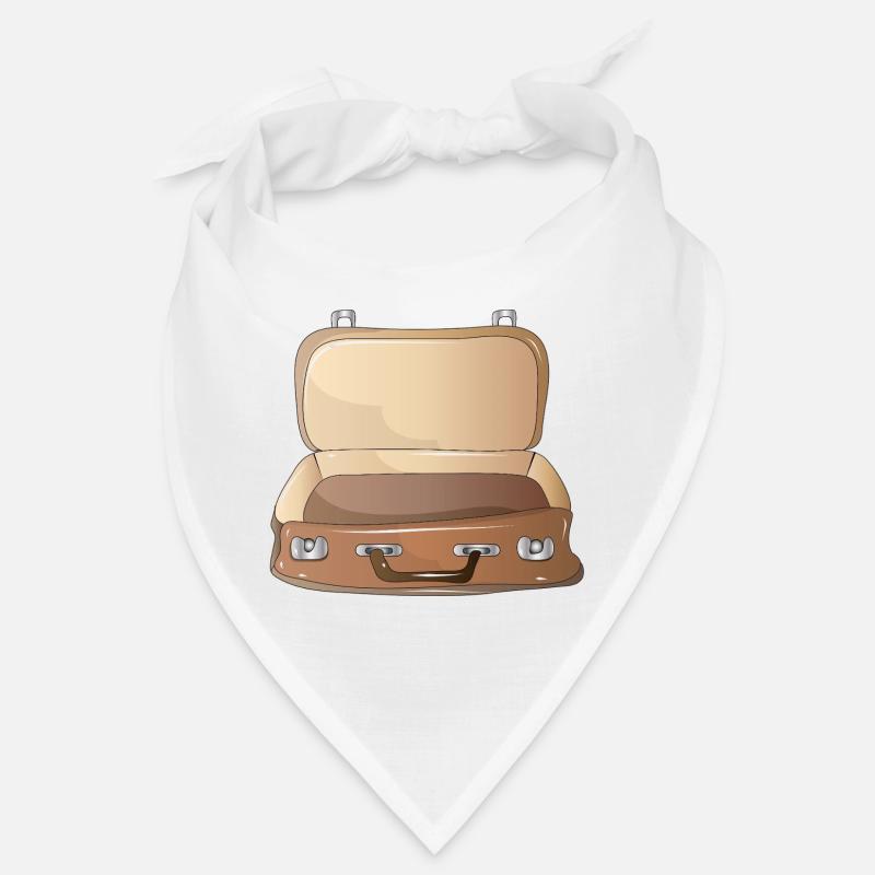 Retro Koffer geöffnet-Nostalgischer Reisebegleiter Bandana