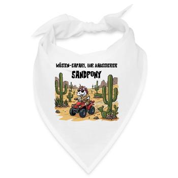 Wüsten-Einhorn - Bandana - Weiß - Vorne