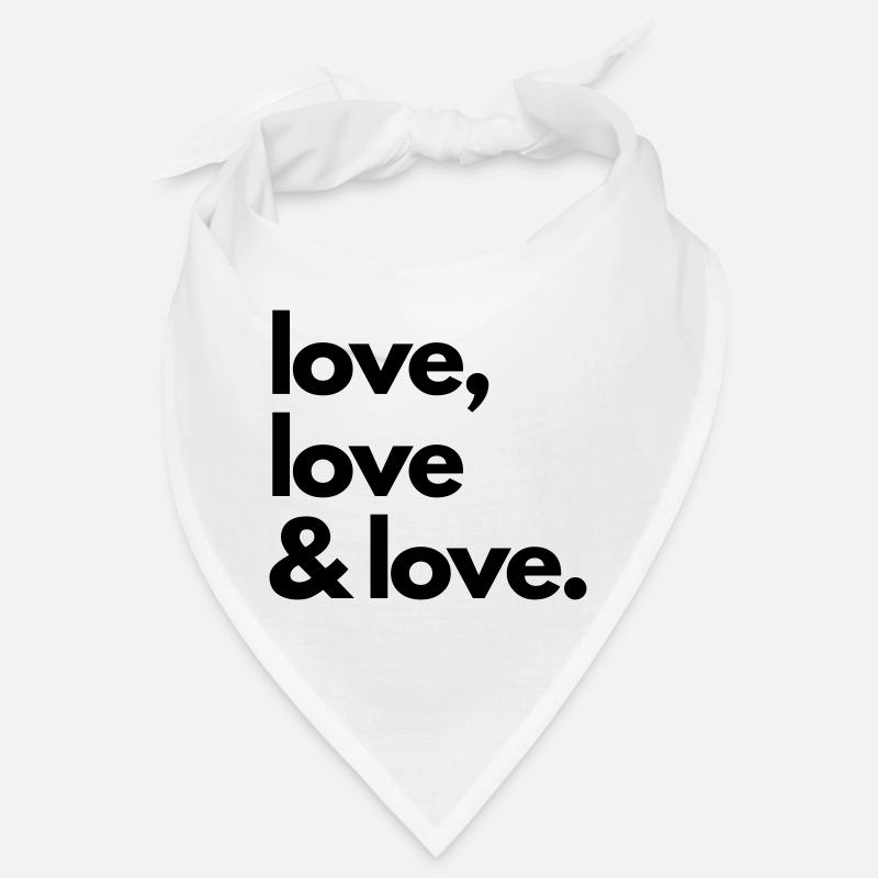 Love tote bag student kit Bandana