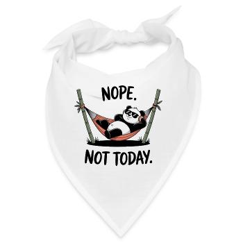 Chillender Panda Relaxing in Hammock - Bandana - Weiß - Vorne