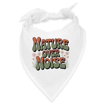 Abenteuer - Natur statt Lärm - Bandana - Weiß - Vorne