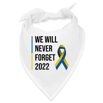 Ukraine Krieg Russland 2022 - Bandana - Weiß - Vorne