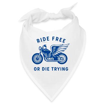 Winged Bicycle Ride Free Design - Bandana - Weiß - Vorne