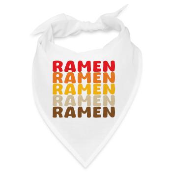 Ramen in Palette Pop - Bandana - Weiß - Vorne