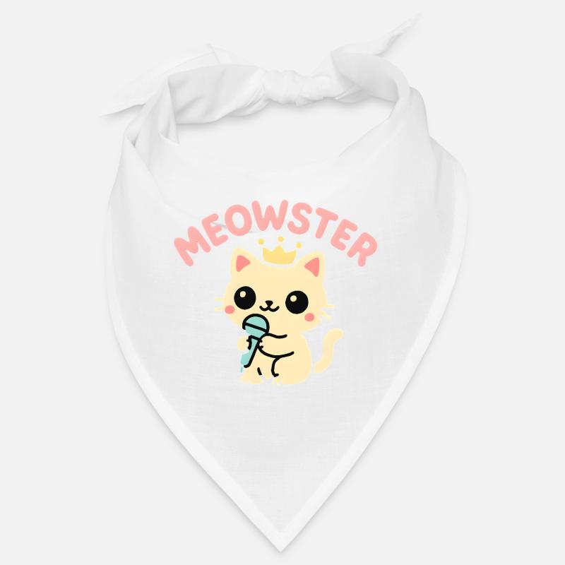 Meowster Crowned Micro Mascot Bandana
