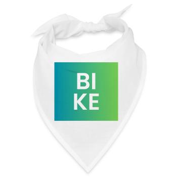 BIKE Gradient Typo - Bandana - Weiß - Vorne
