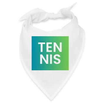 Tennis Gradient Typografie - Bandana - Weiß - Vorne
