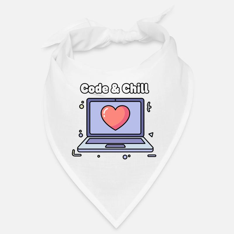 Code & Chill Heart Laptop Bandana