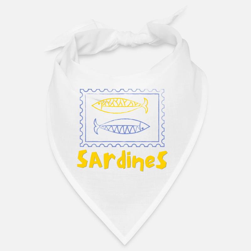 Sardinen-Dose - Bandana - Weiß