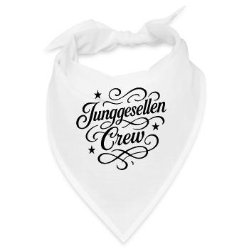 Junggesellen Crew - Bandana - Weiß - Vorne