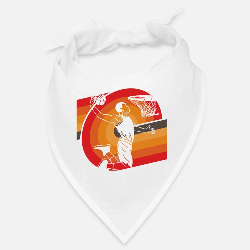 Basket-ball classique à l’ancienne design rétro Bandana