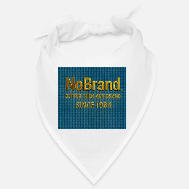 NoBrand Gold Text on Denim Bandana