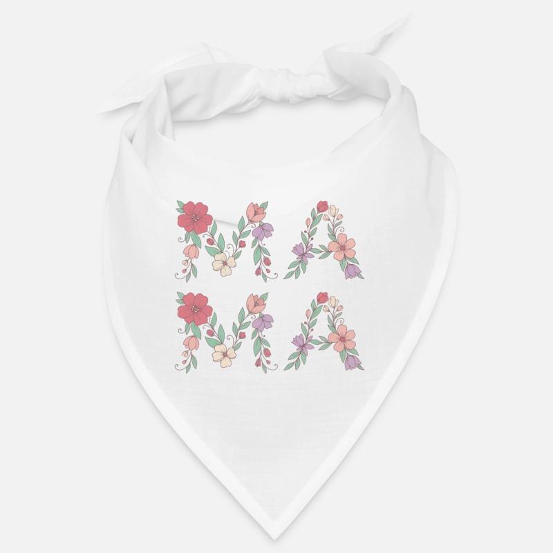 Mama Blumen Floral Schrift Beste Mutter Muttertag Bandana