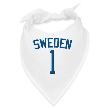 Schweden 1 – Sportdesign - Bandana - Weiß - Vorne