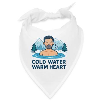 Cold Water Warm Heart - Bandana - Weiß - Vorne