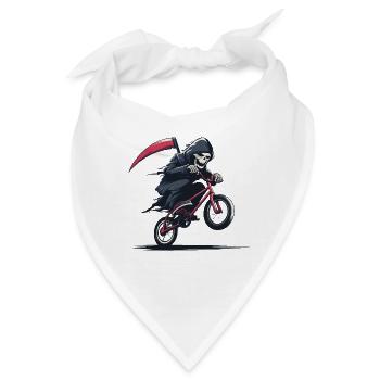 Grim Reaper Bike Action - Bandana - Weiß - Vorne