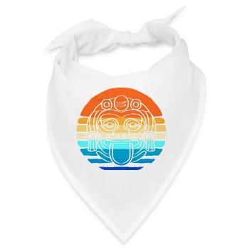 Inka Maya kalender aztec - Bandana - Weiß - Vorne