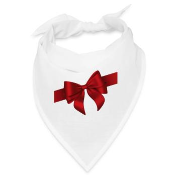Red Bow Elegance - Bandana - Weiß - Vorne