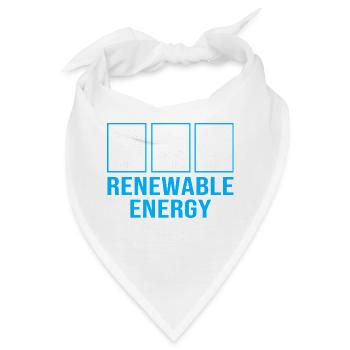 Erneuerbare Energien Solarzellen Photovoltaik - Bandana - Weiß - Vorne