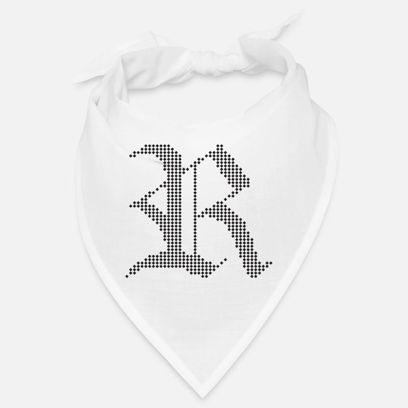 Conception typographique de lettres gothiques R Bandana