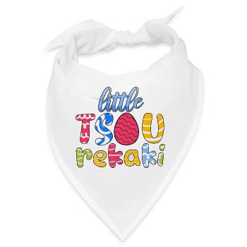 Kleiner Tsourekaki, griechisches Oster-orthodoxes Osterfest - Bandana - Weiß - Vorne