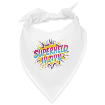 Superheld In Zivil Superhero Superhelden Kostüm - Bandana - Weiß - Vorne