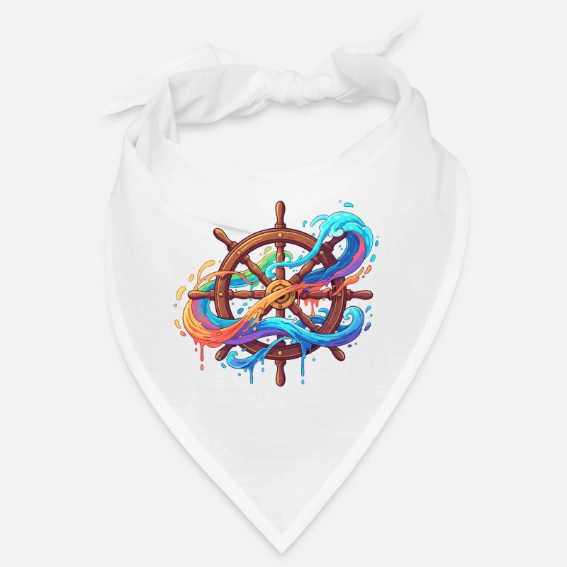 Colour waves on the steering wheel Bandana
