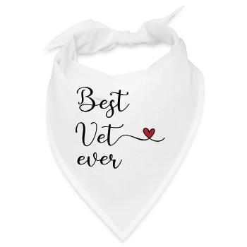 Tierarzt - Bandana - Weiß - Vorne