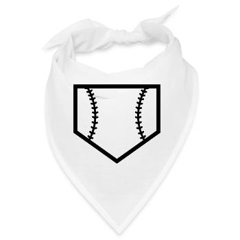 Home Plate - Bandana - Weiß - Vorne