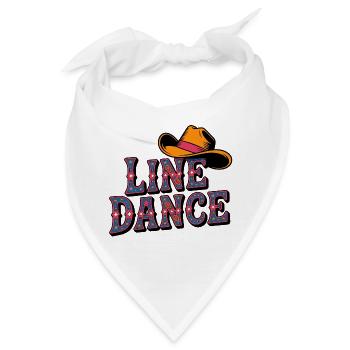 Line Dance Cowboyhut - Bandana - Weiß - Vorne