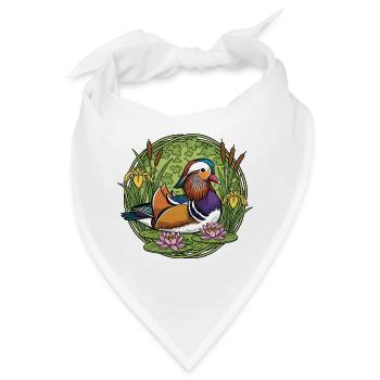 Mandarinente - Bandana - Weiß - Vorne