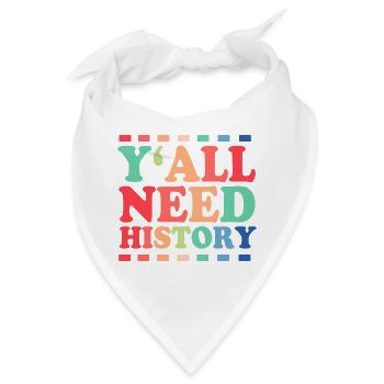 Geschichte Historiker Historisch - Bandana - Weiß - Vorne