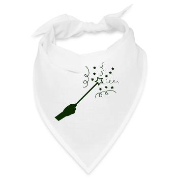 Feierzauber Zauberstab - Bandana - Weiß - Vorne