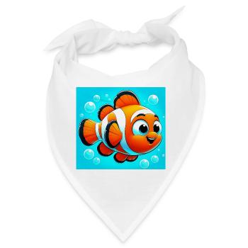 Clownfisch - Bandana - Weiß - Vorne