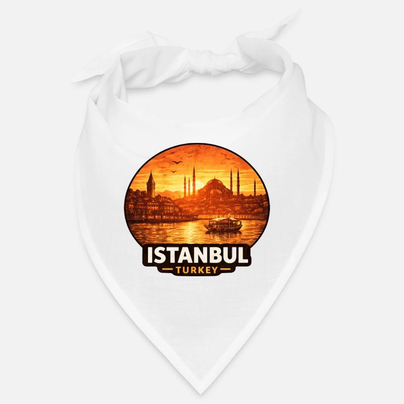 Coucher de soleil de la ligne d’horizon d’Istanbul Bandana