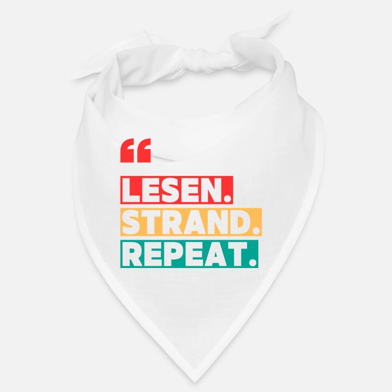 Read Beach Repeat Bandana
