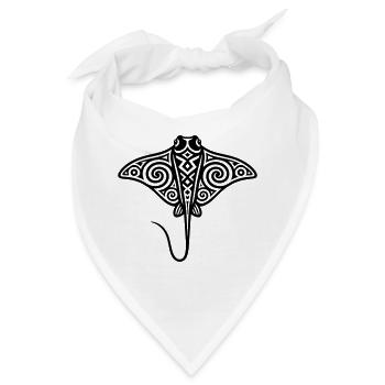 Maori-Stachelrochen - Bandana - Weiß - Vorne