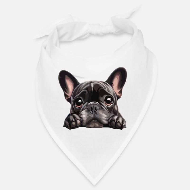 Graphique accrocheur de Buldog câlin Bandana