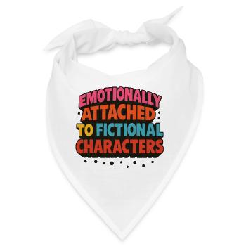 Emotional an fiktive Figuren gebunden - Bandana - Weiß - Vorne