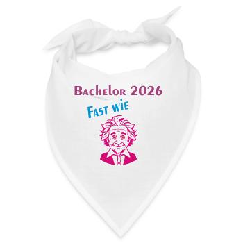 Bachelor 2026: Fast wie Einstein - Bandana - Weiß - Vorne