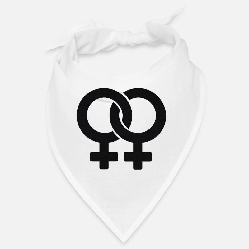 Intertwined Feminine Symbols Bandana
