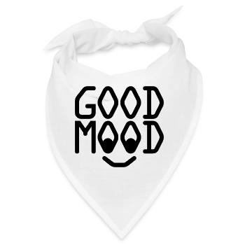GOOD MOOD - Bandana - Weiß - Vorne