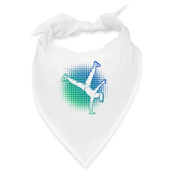 Geschenkidee für die Hip-Hop-Tänzerin mit Breaking - Bandana - Weiß - Vorne