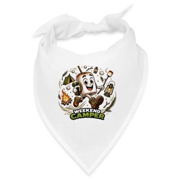 Camping Marshmallow-Marshmallow-Wochenend-Abenteurer - Bandana - Weiß - Vorne