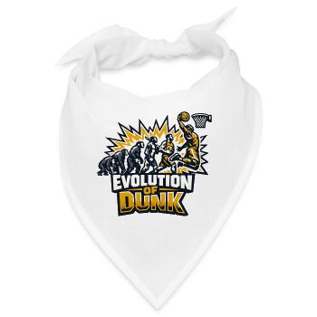 Evolution of Dunk – Basketball Mashup - Bandana - Weiß - Vorne