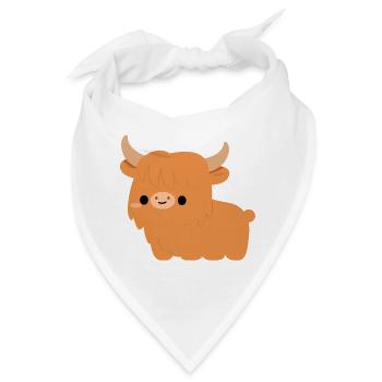 Hochland-Kuh - Bandana - Weiß - Vorne
