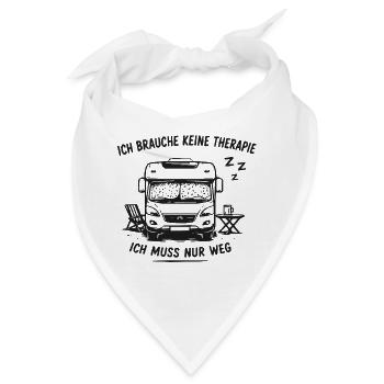 Vanlife Flucht Auszeit - Bandana - Weiß - Vorne